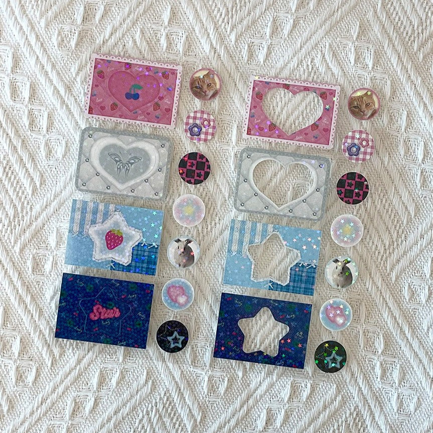 Bit By Bit Cotton Frame Sticker