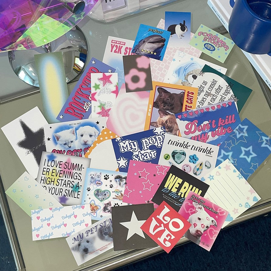 Bit By Bit Y2K Sticker Pack (30EA)