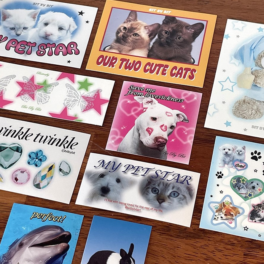 Bit By Bit Y2K Sticker Pack (30EA)