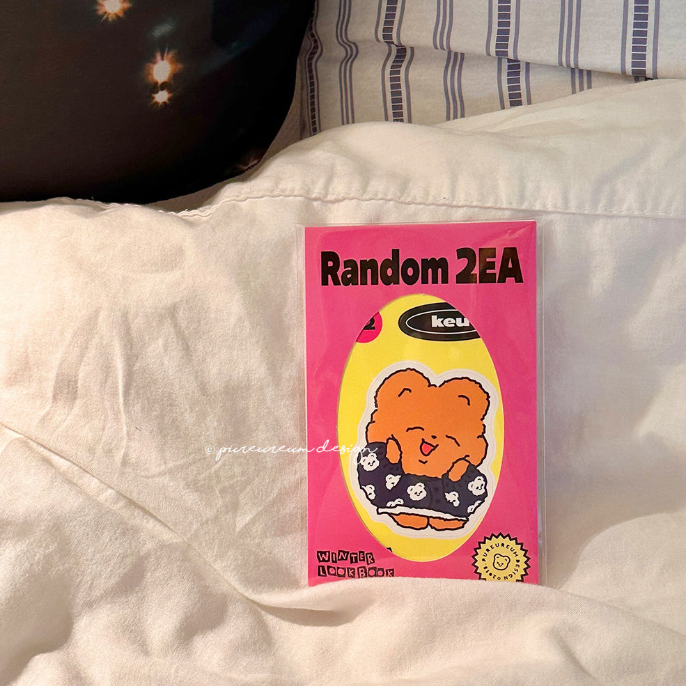 Cupid Gom Winter Look Book Random Sticker (2EA)