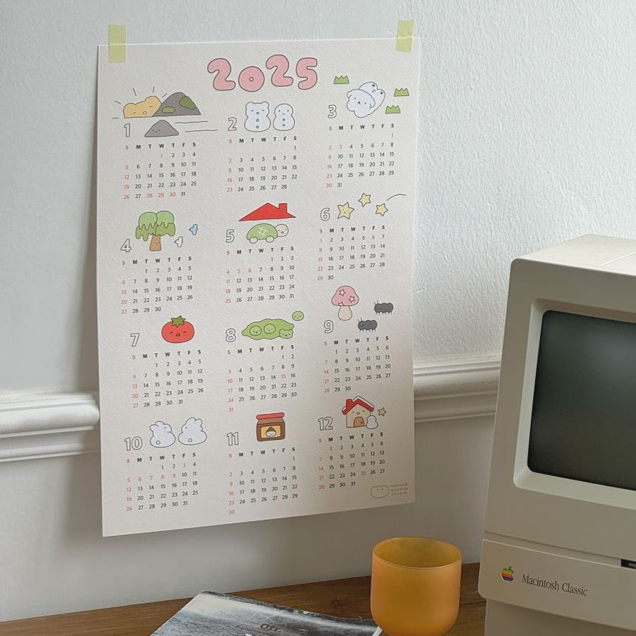 Hookka Hookka Studio 2025 Poster Calendar