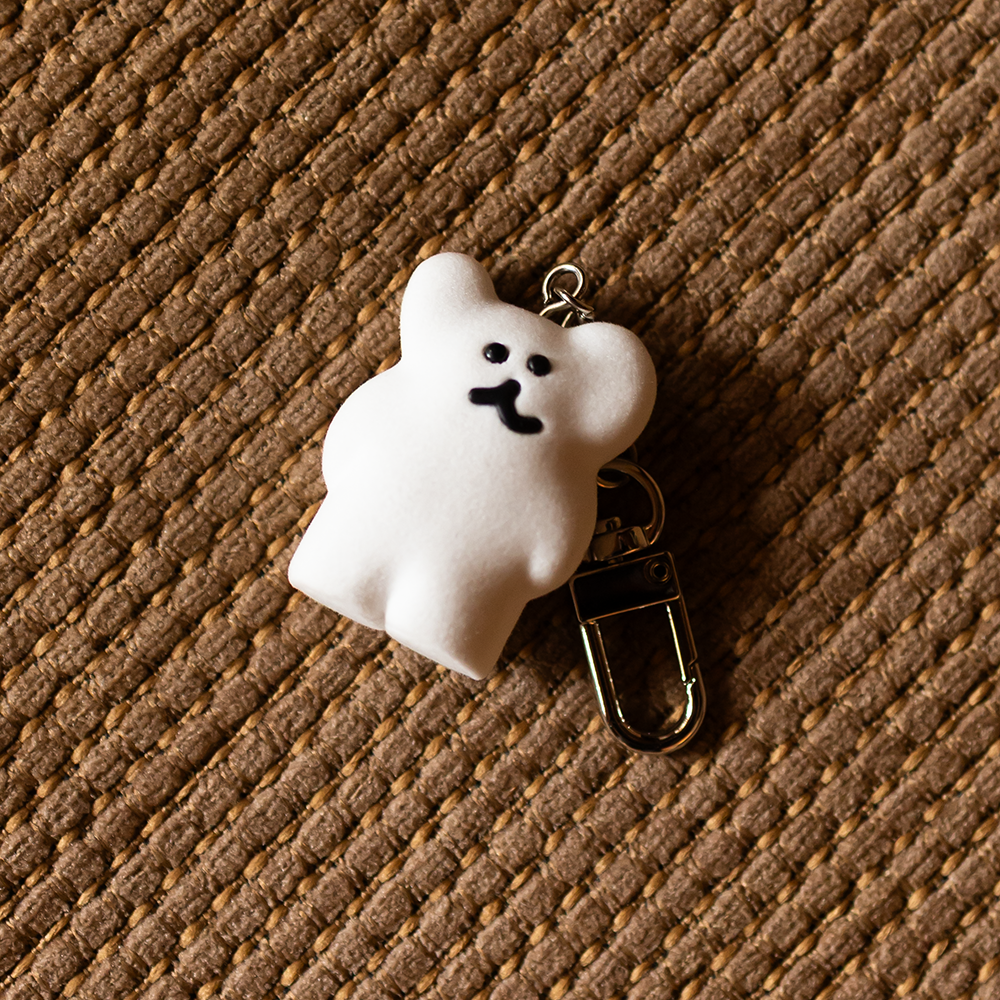 Dinotaeng Bobo Flocking Keychain
