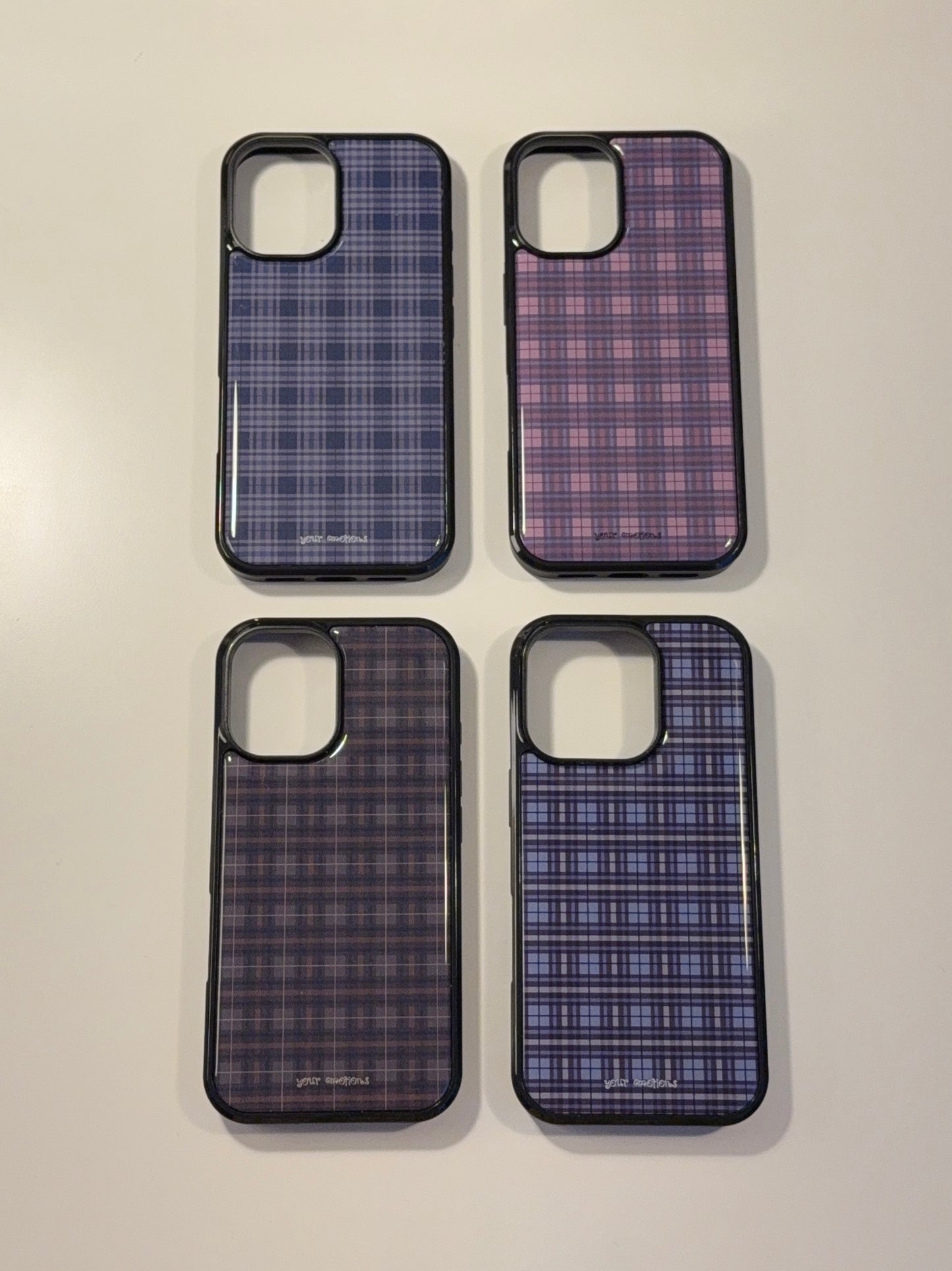Your Emotions Vintage Check Epoxy Case (4色)