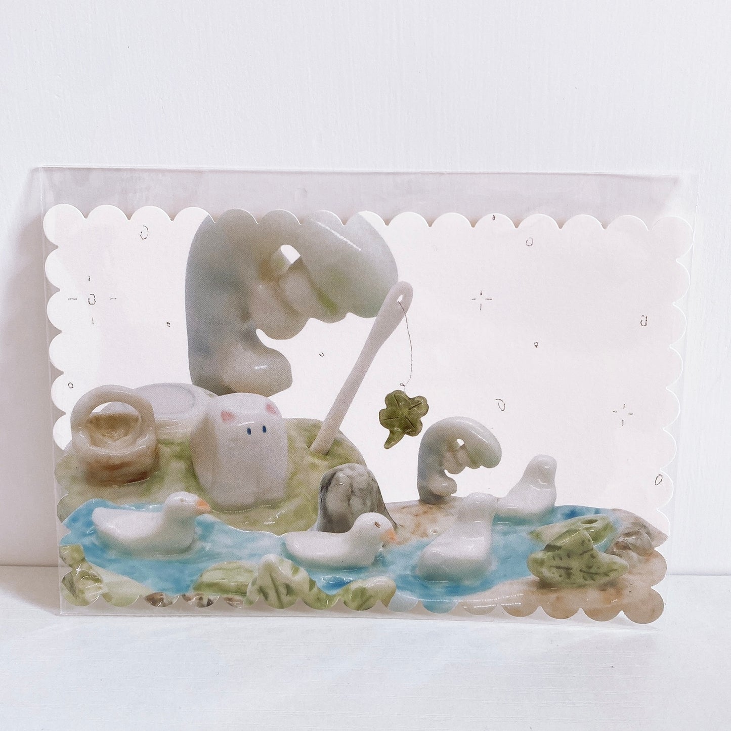 【現貨95折】I Live With Six Cats Postcard
