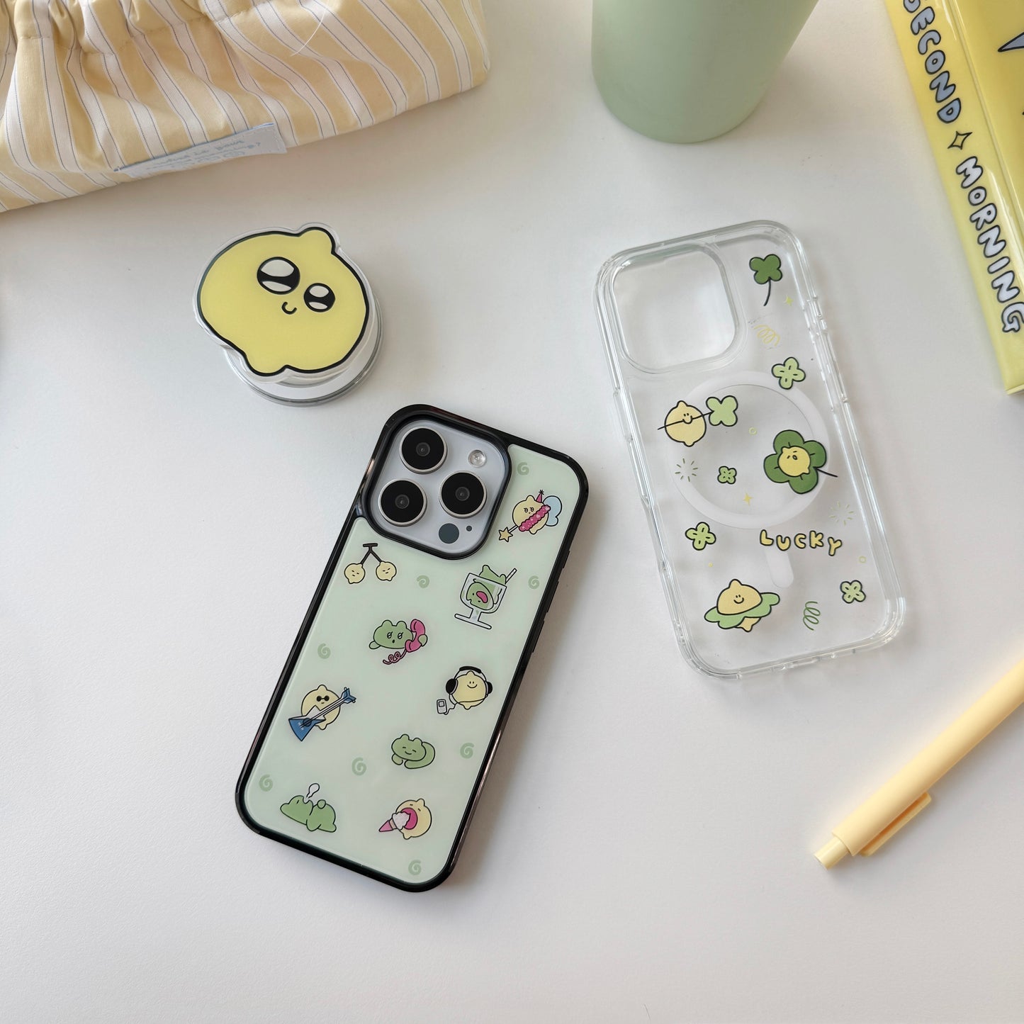 Second Morning Lemony and Lime Glass Magsafe Case