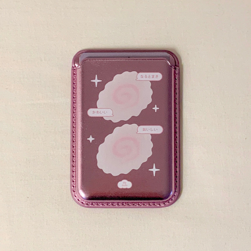 【9折加購】Lily Daily Narutomaki Pink Silver Magsafe Wallet (2款)