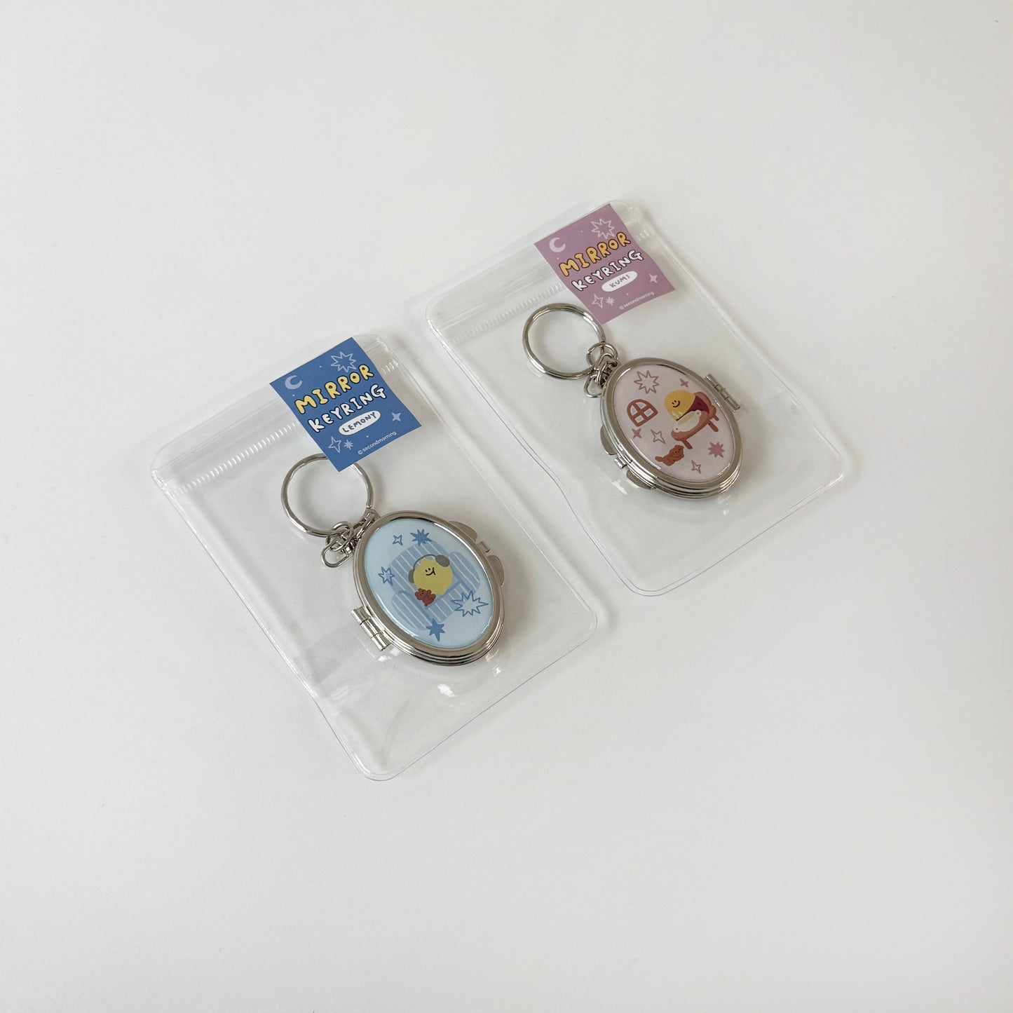 Second Morning Pendant Mirror Keyring (2款)