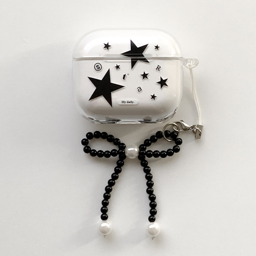Lily Daily Star(B&W) Airpods Case (Clear 透明)