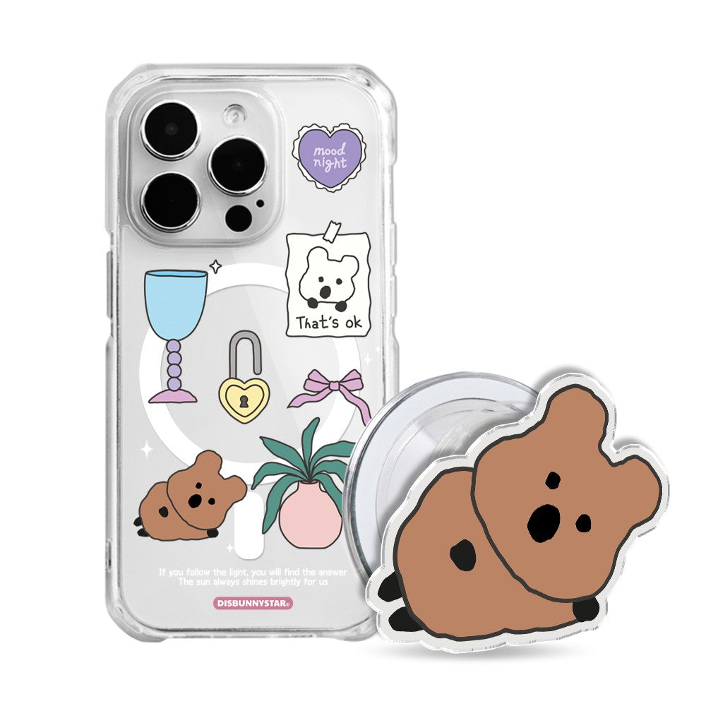【Set】Disbunnystar Little Quokka Premium Magsafe Case+Tok