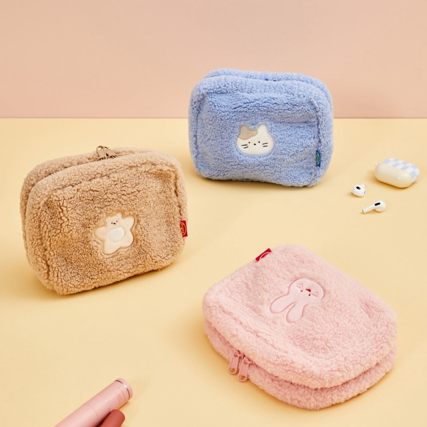 Butter Shop Butter Family Boucle Fabric Pouch 化妝袋 (3款)