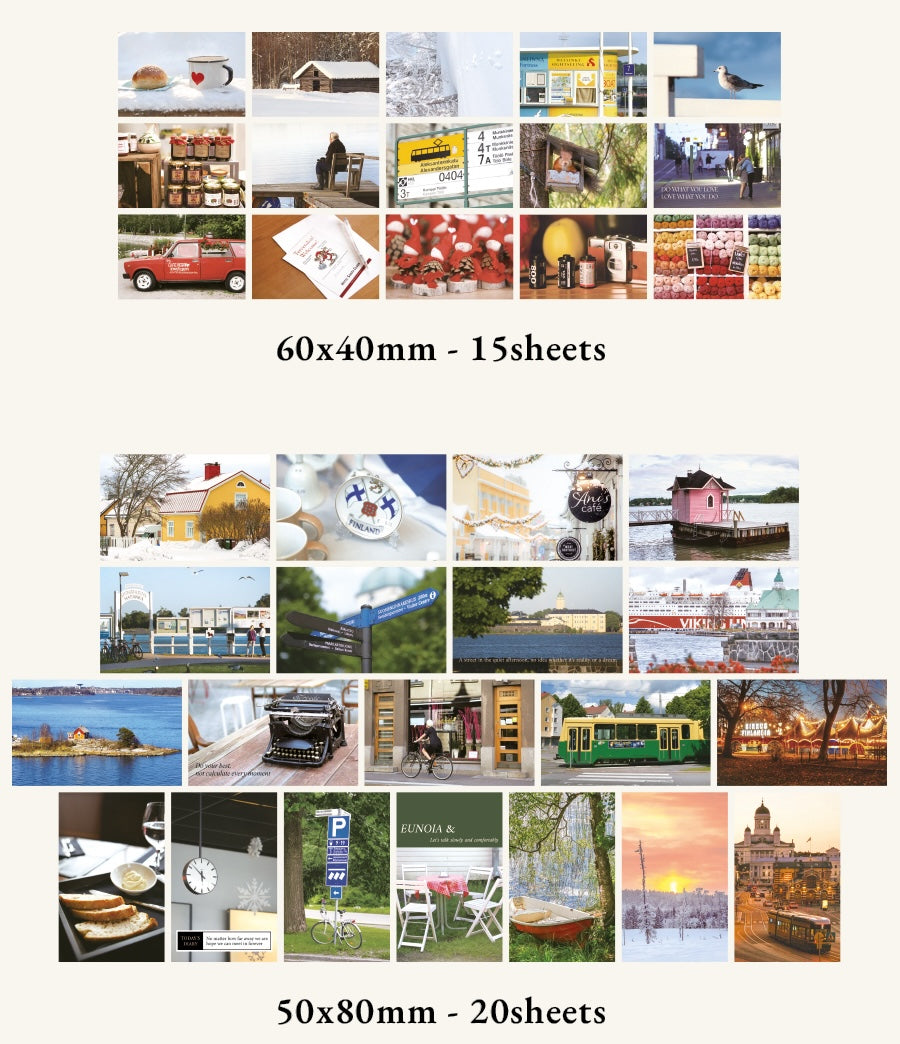 Indigo Mind Travel Sticker Pack - Finland (60EA)