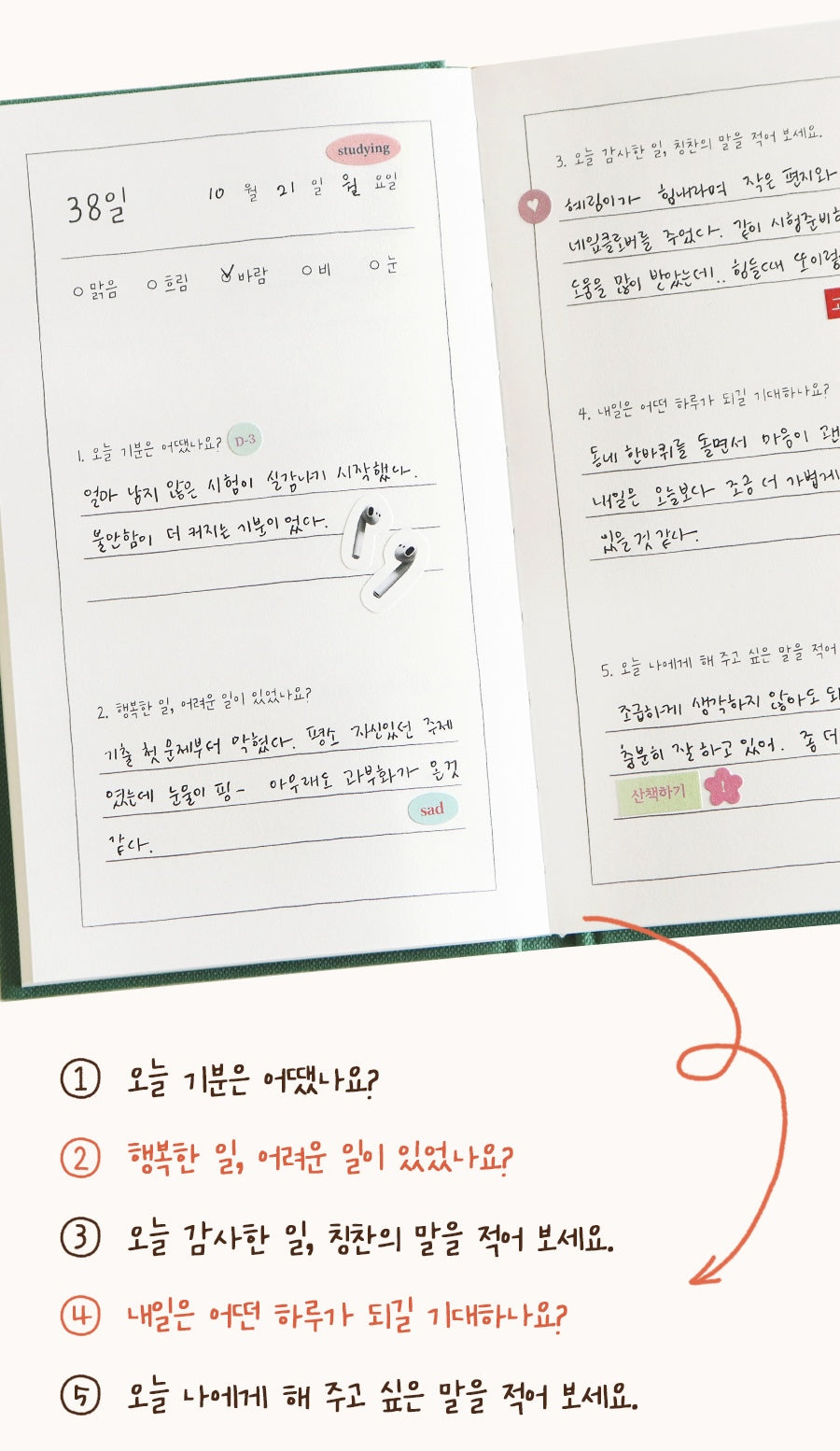 Indigo Five Things Theme Journal (100日)(萬年款)