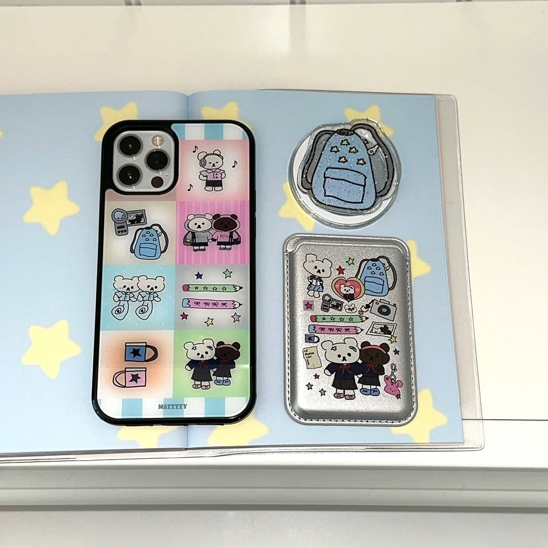 【加購價】azzzzy Muffin's School Days MagSafe Card Wallet