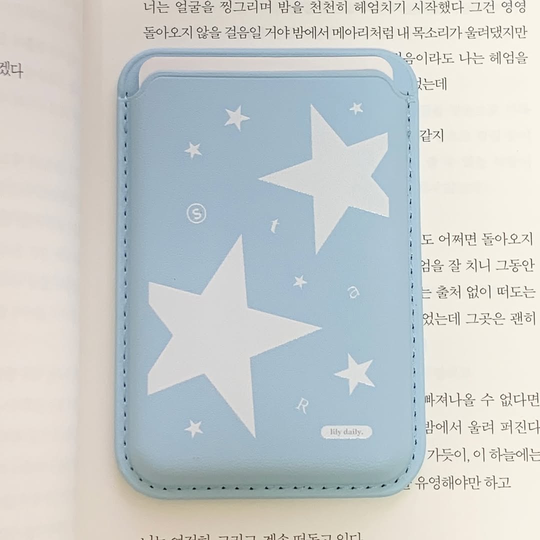 【9折加購】Lily Daily Star Magsafe Wallet (Sky blue)