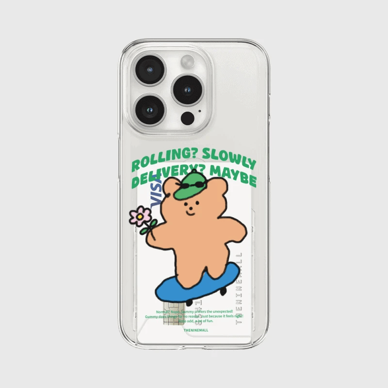 Doodle Gummy Phone Case (Clear/Tank Clear/Clear Card Storage)