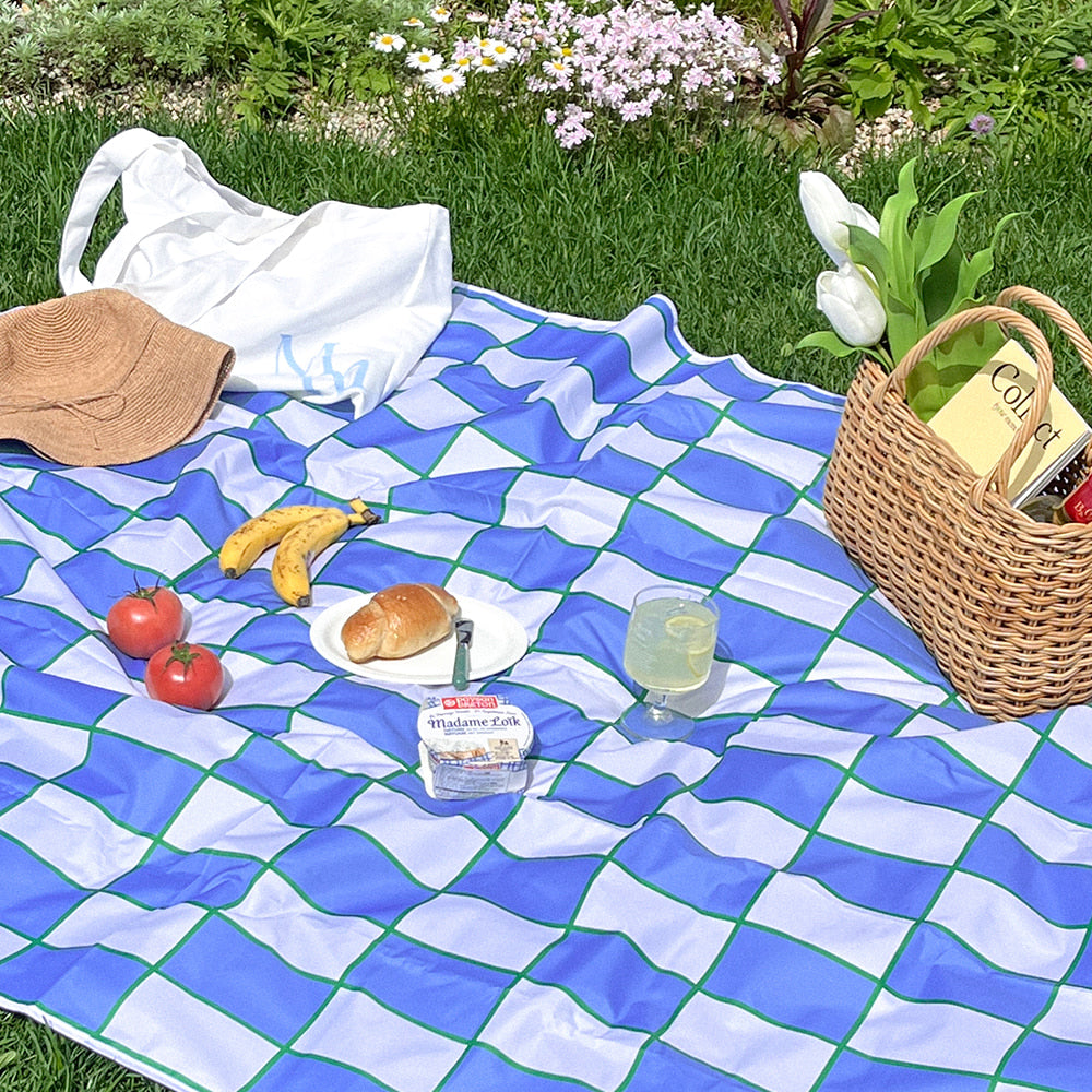 Mademoment French Check Waterproof Picnic Mat 防水野餐墊