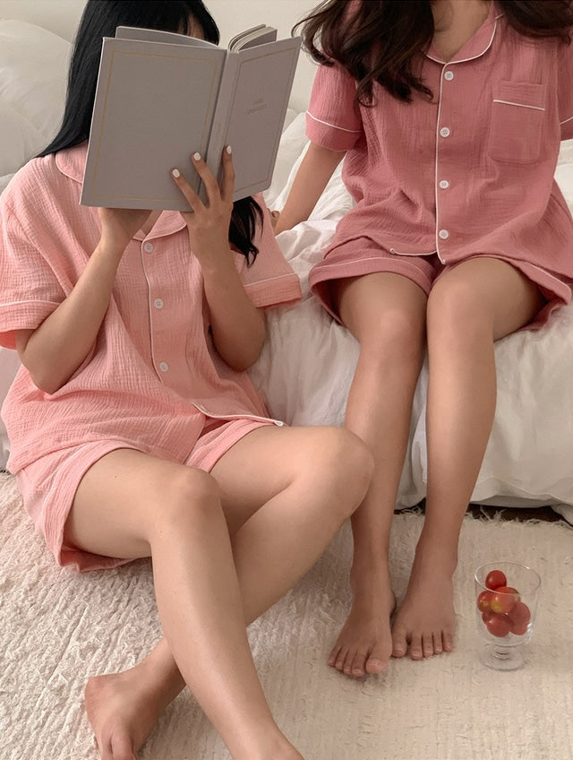 【買2套減$20✨】Juuneedu 7 Days Cotton Short Sleeves Pajamas (7色) 短袖睡衣