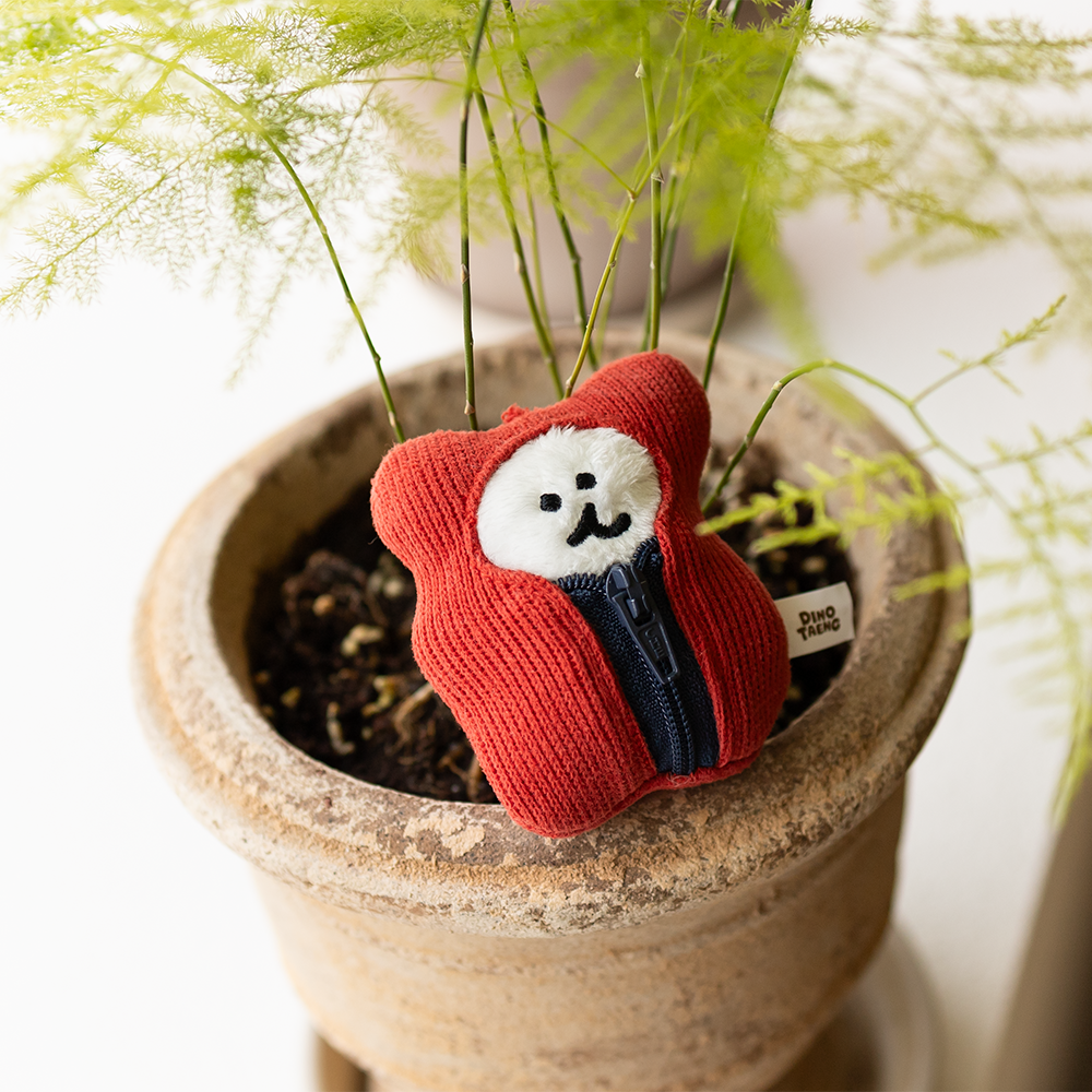 Dinotaeng Bobo in Sleepingbag Keychain