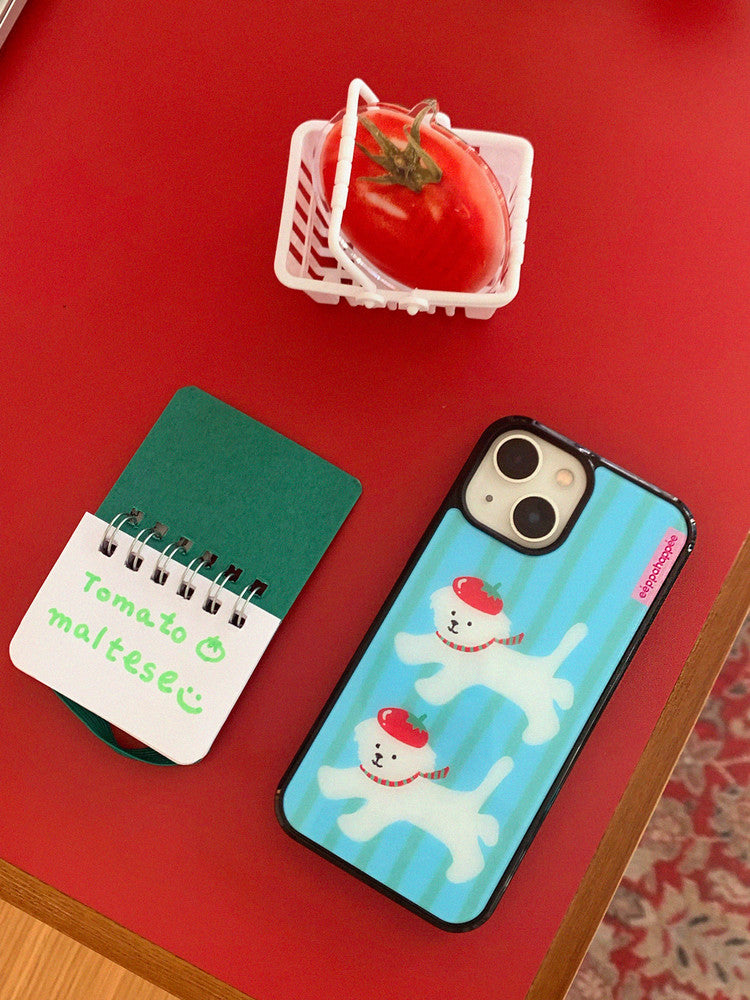 Eppah Tomato Maltese Case (Epoxy bumper/Glass/Magsafe)