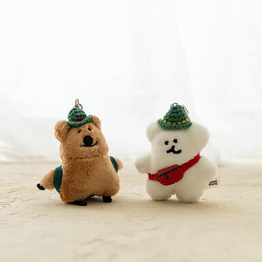 Dinotaeng BOBO in the Woods Flat Fur Keychain (Quokka/Bobo)