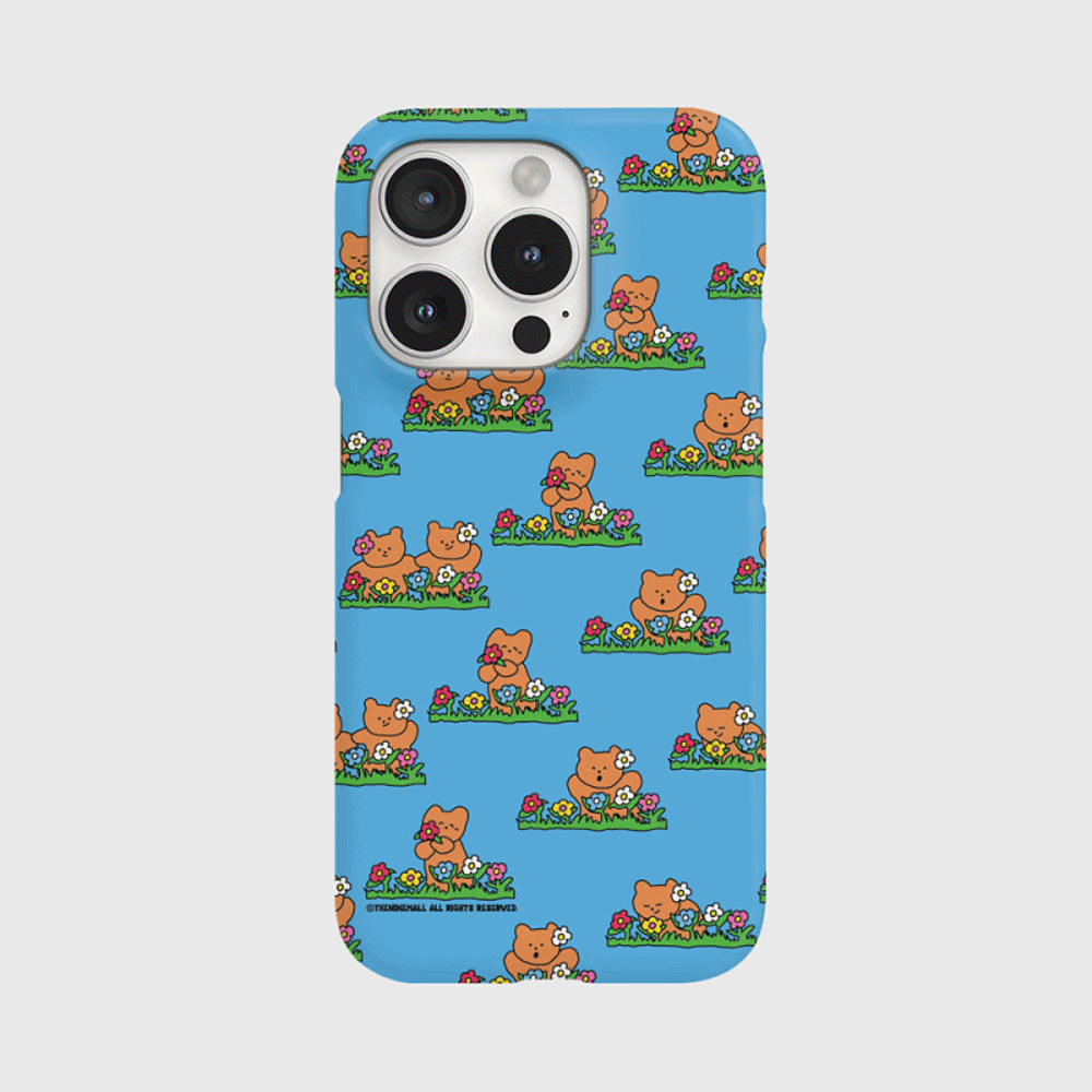 Pattern Garden Gummy Phone Case (Hard/Card Storage)