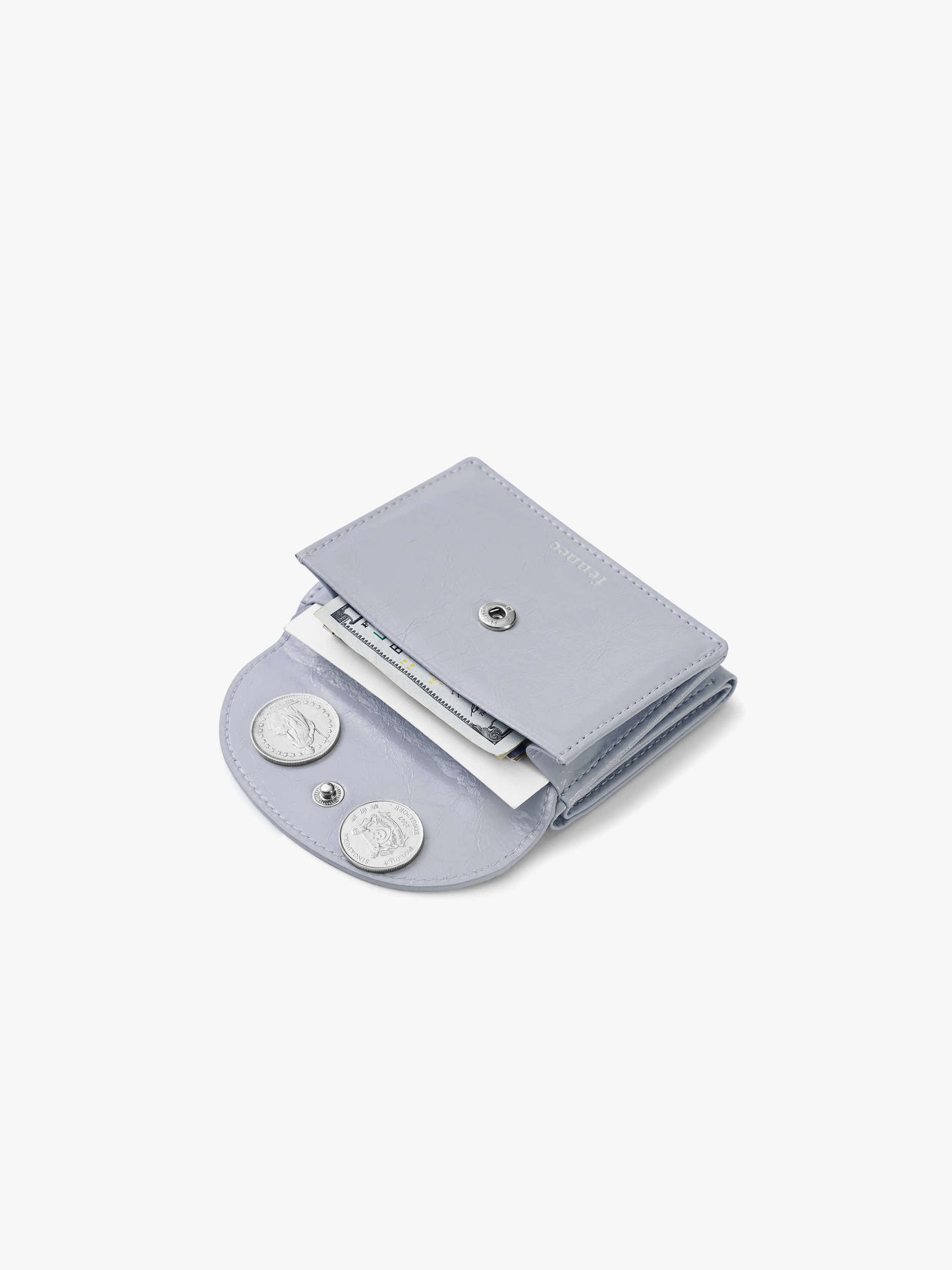 Fennec Crinkle Halfmoon Mini Wallet -Misty Lavender