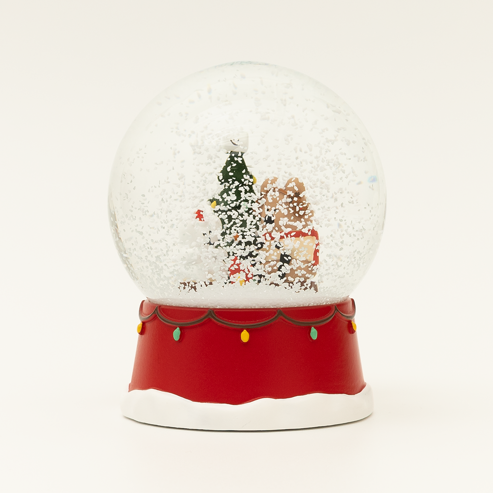 Dinotaeng Tales around the bonfire snow globe