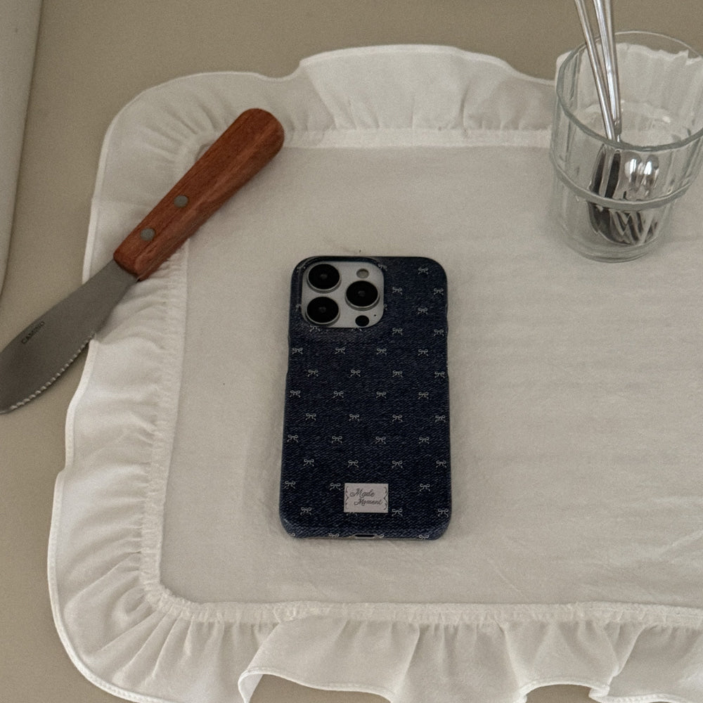 Denim Bloom Phone Case (Hard/Card Storage/Magsafe)