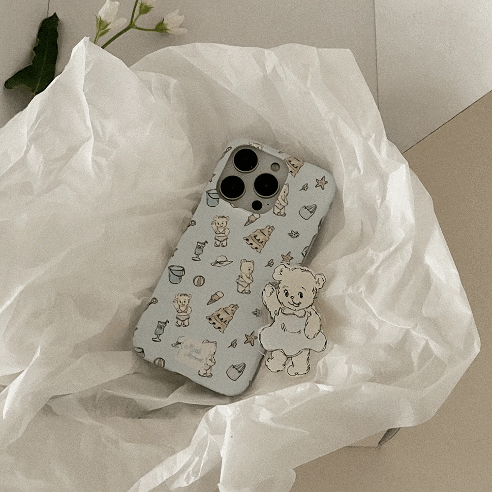 Summer Bear Phone Case (Hard/Card Storage/Magsafe) (2色)