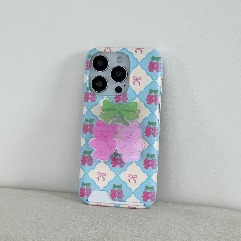 【Set】Cherry Gummy Checkerboard (Card Storage) + Acrylic Tok