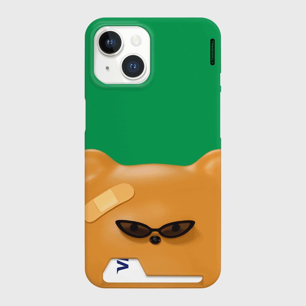 Gummy Big Face Phone Case (Hard/Card Storage) (2色)