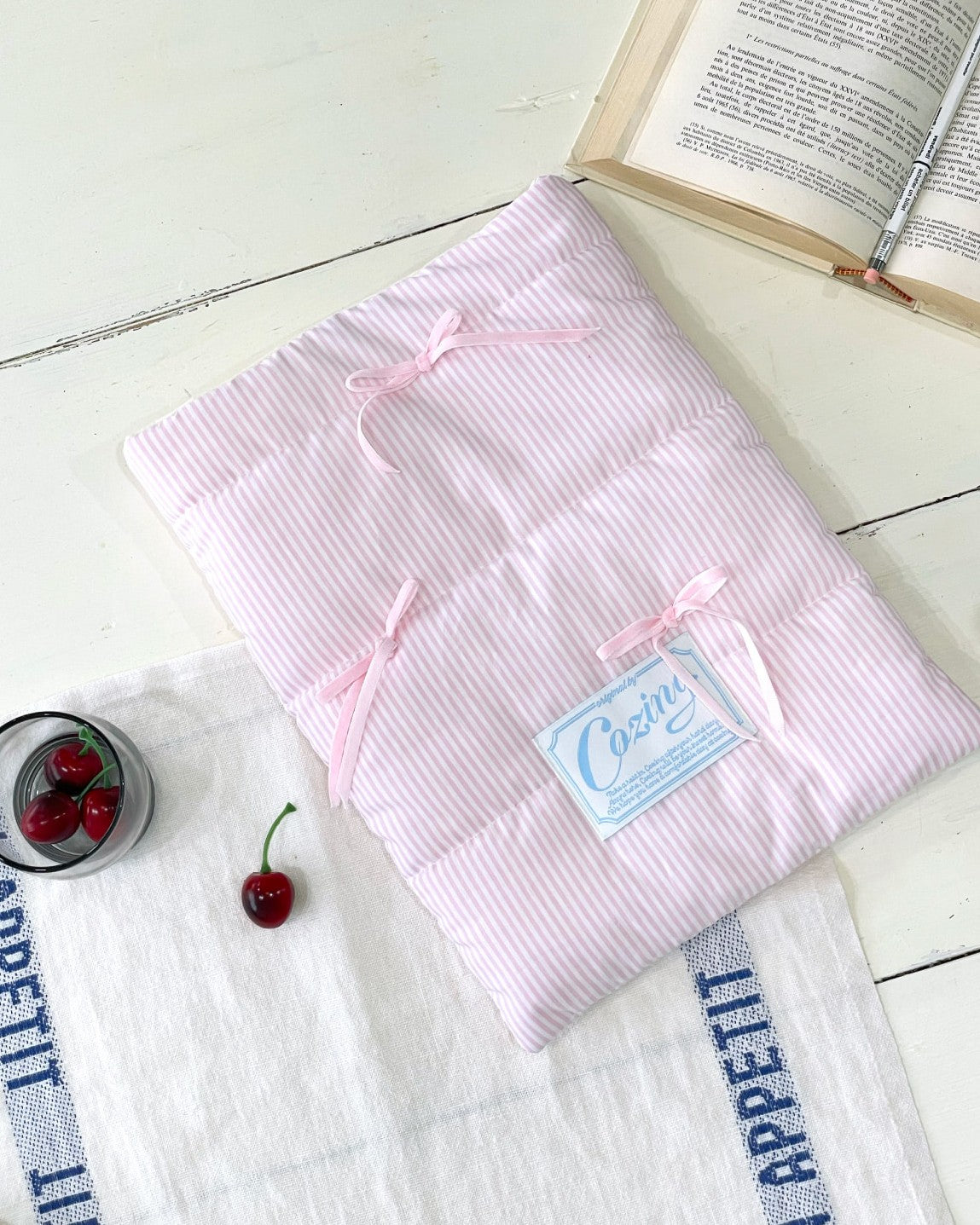 Cozing Pillow notebook pouch_pastel pink (11/13/15 inch)