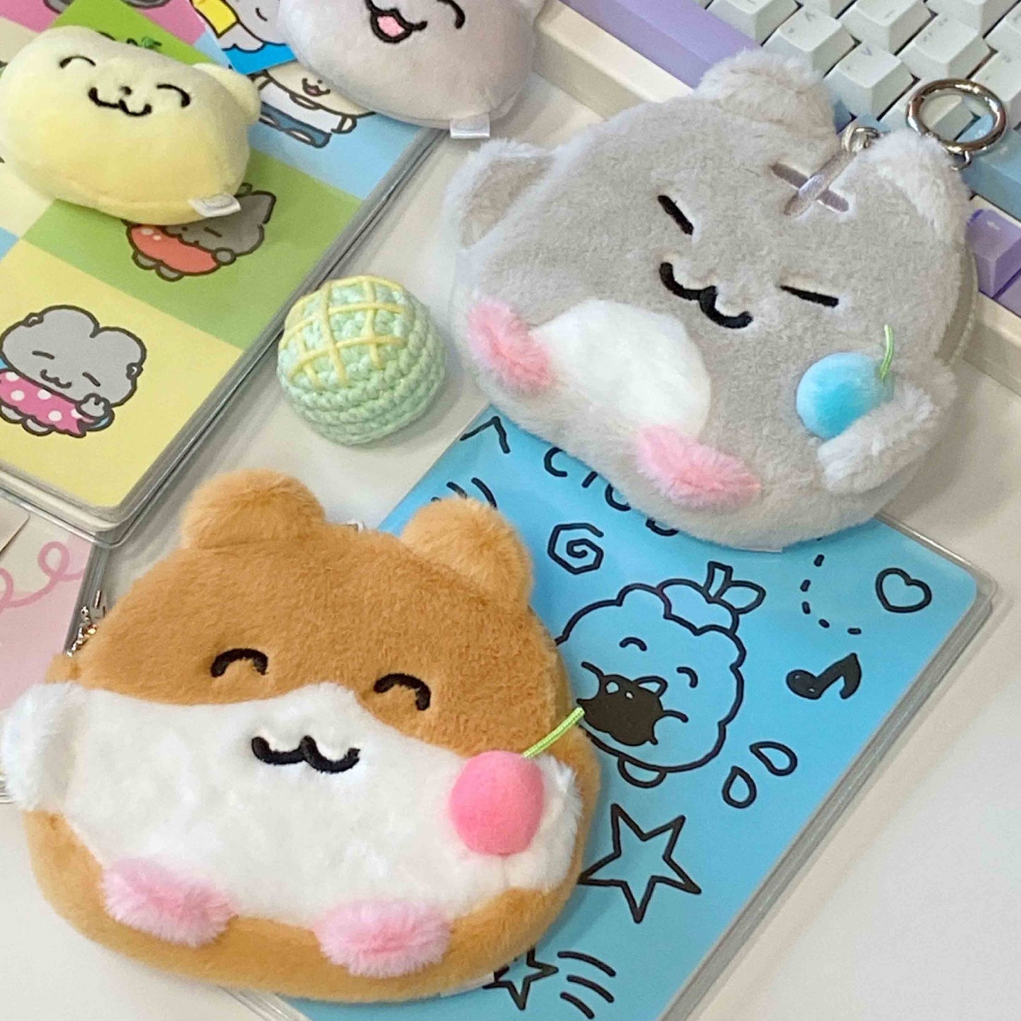 Heeheeclub Hamster and Cherry Pouch (2色)