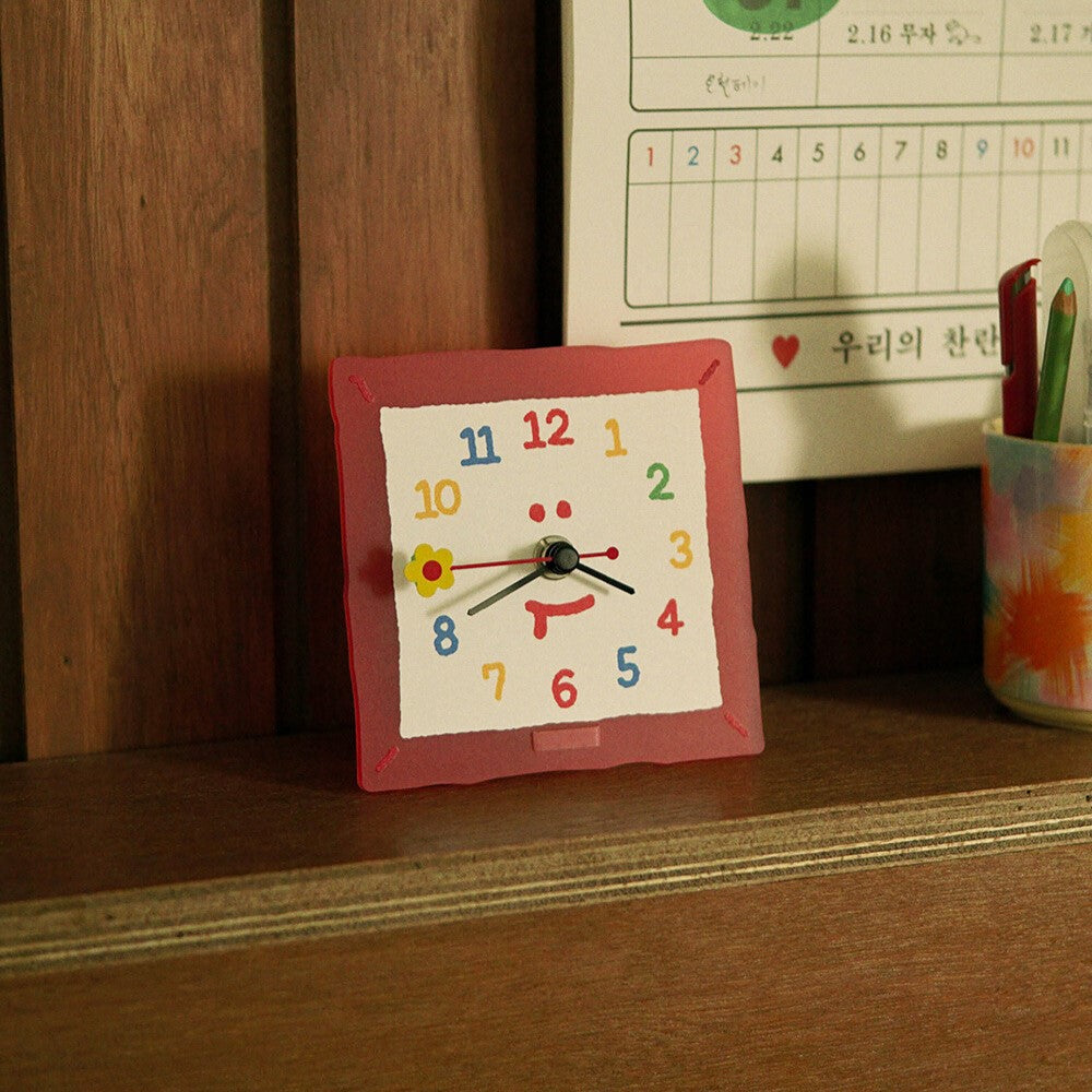 Ahmugaec 아무개씨 Square Desk Clock (夜光)