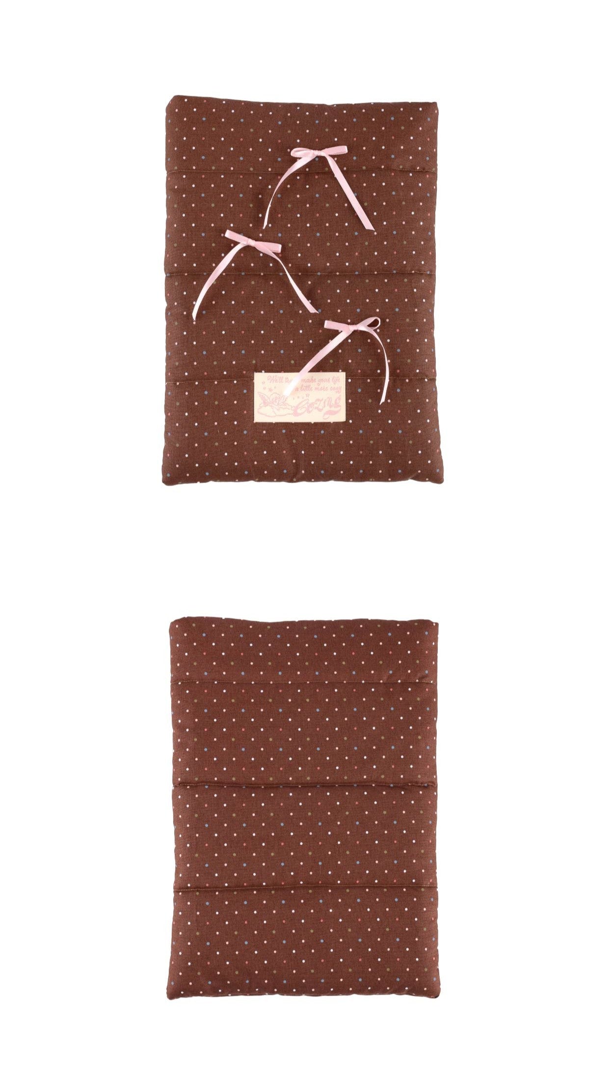Cozing Pillow Notebook Pouch_dot brown (11/13/15 inch)