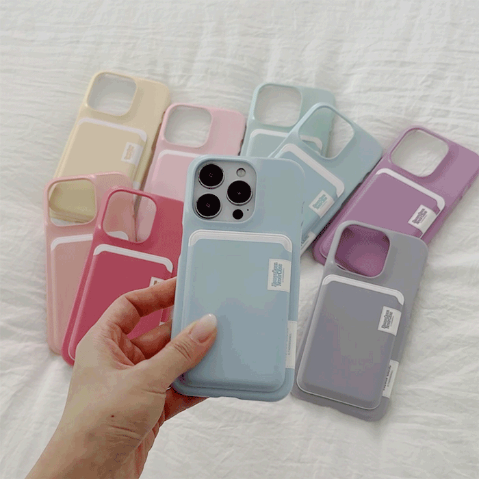【Set】Pastel Color Label (Magsafe Hard) + Magsafe Card Slot (9色)
