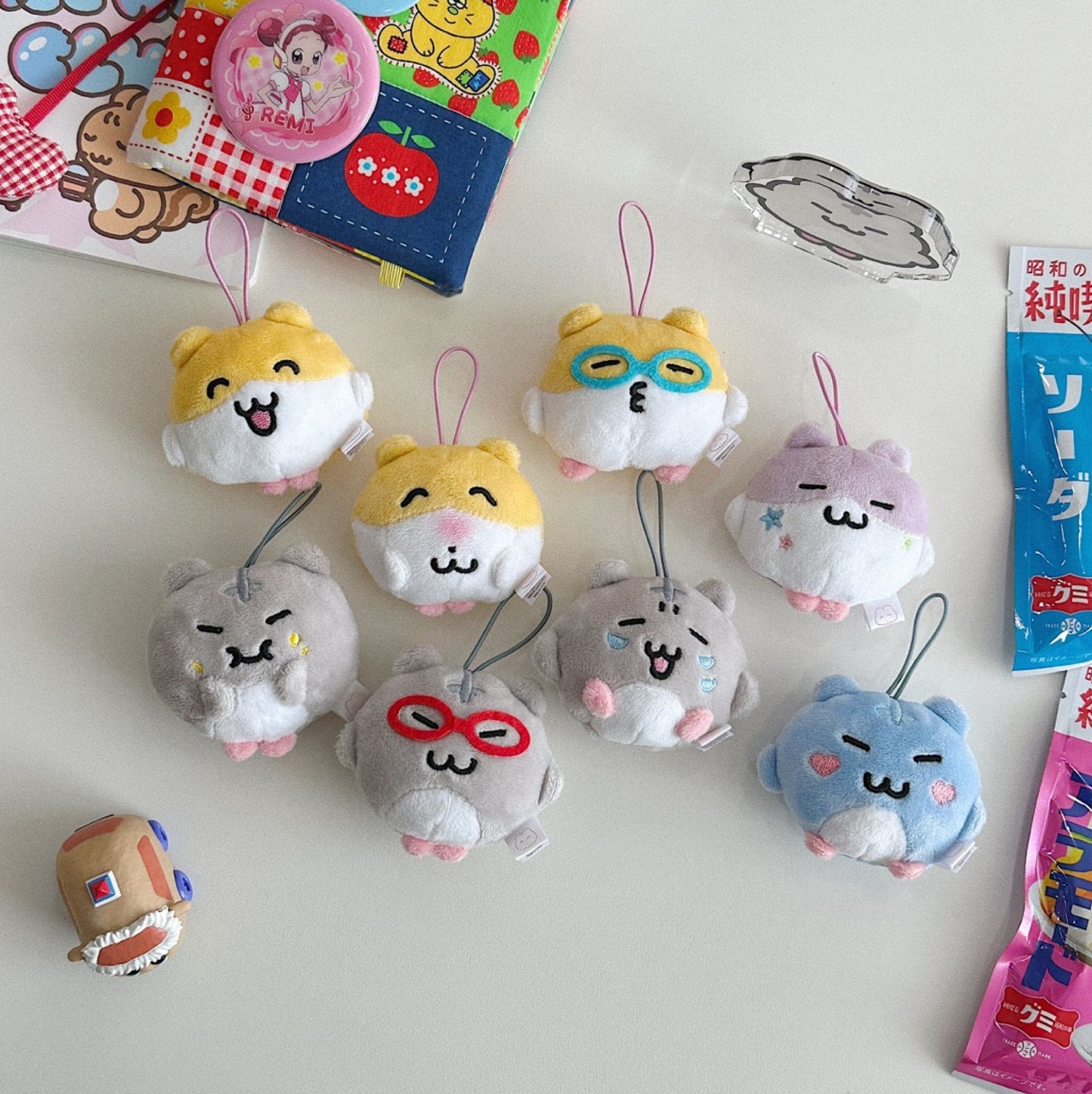 Heeheeclub Hamster Random Keyring (隨機一款)