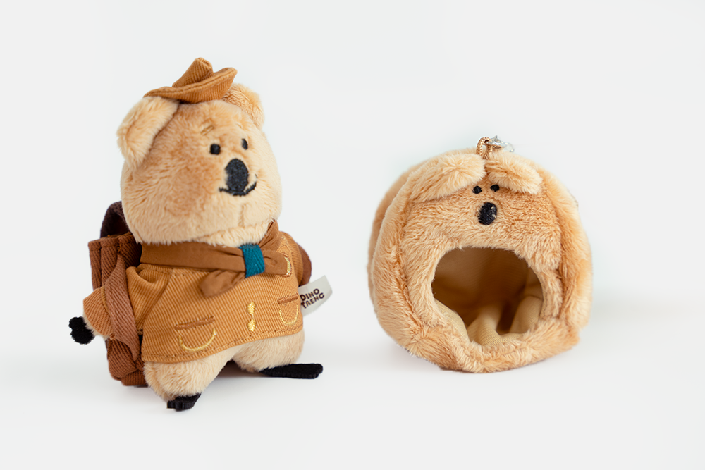 Dinotaeng Quokka Tent Keychain