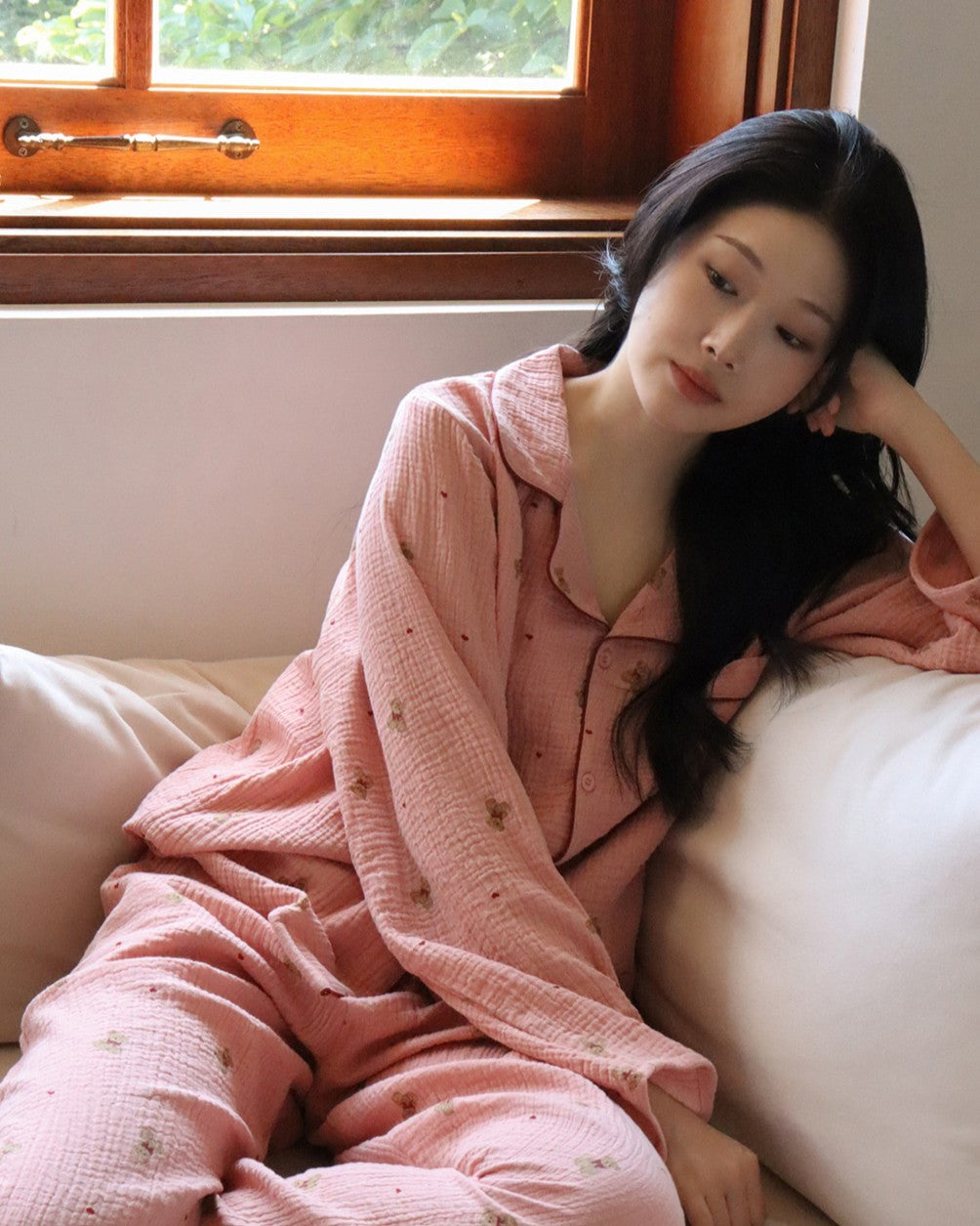 Juuneedu Mandy Bear Long Sleeves Pajamas (3色) 長袖睡衣