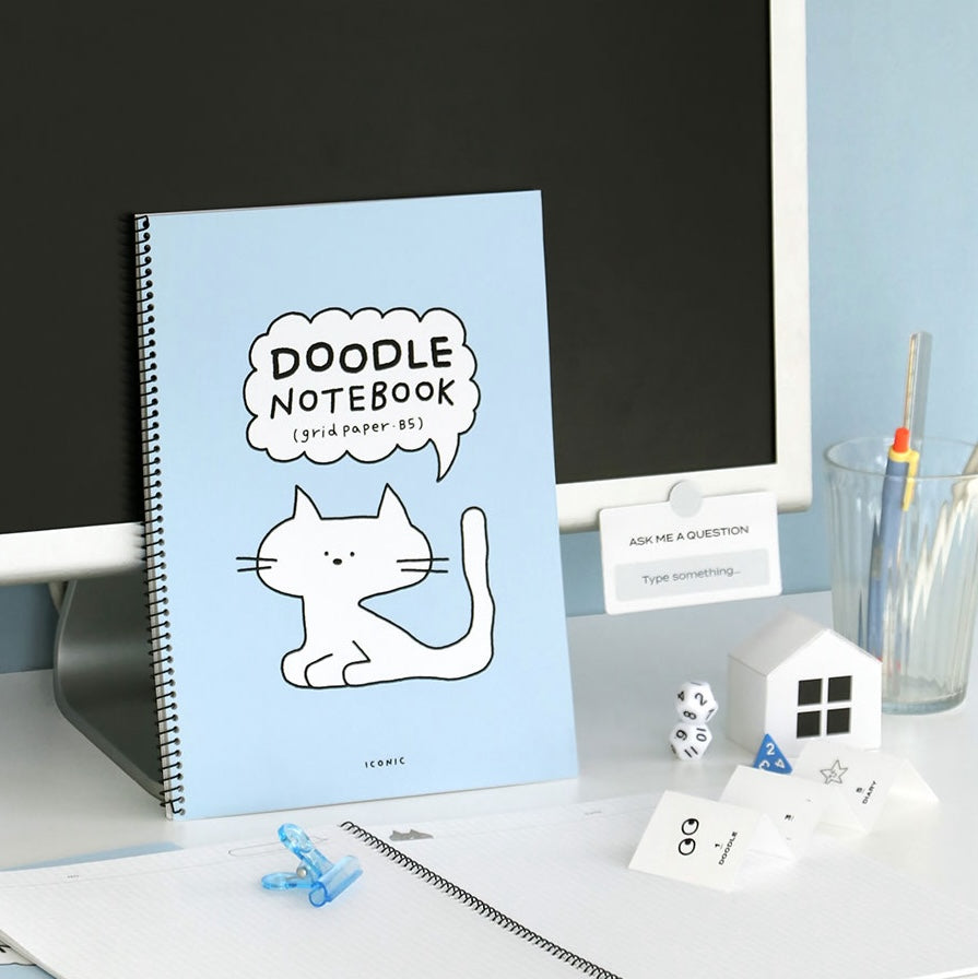 Iconic Doodle Grid Notebook (05-08)