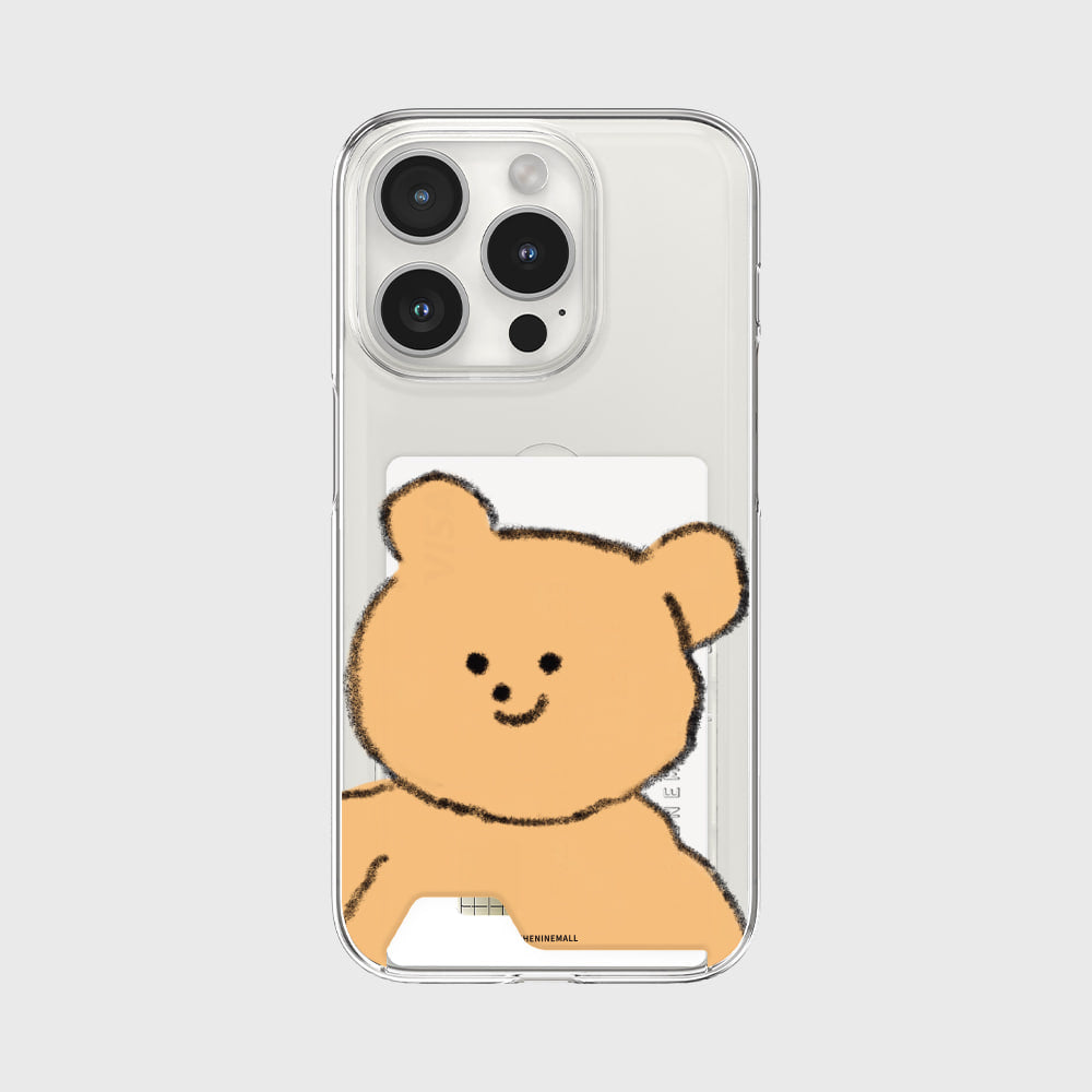 Big Crayon Gummy Phone Case (Clear/Tank Clear/Clear Card Storage)