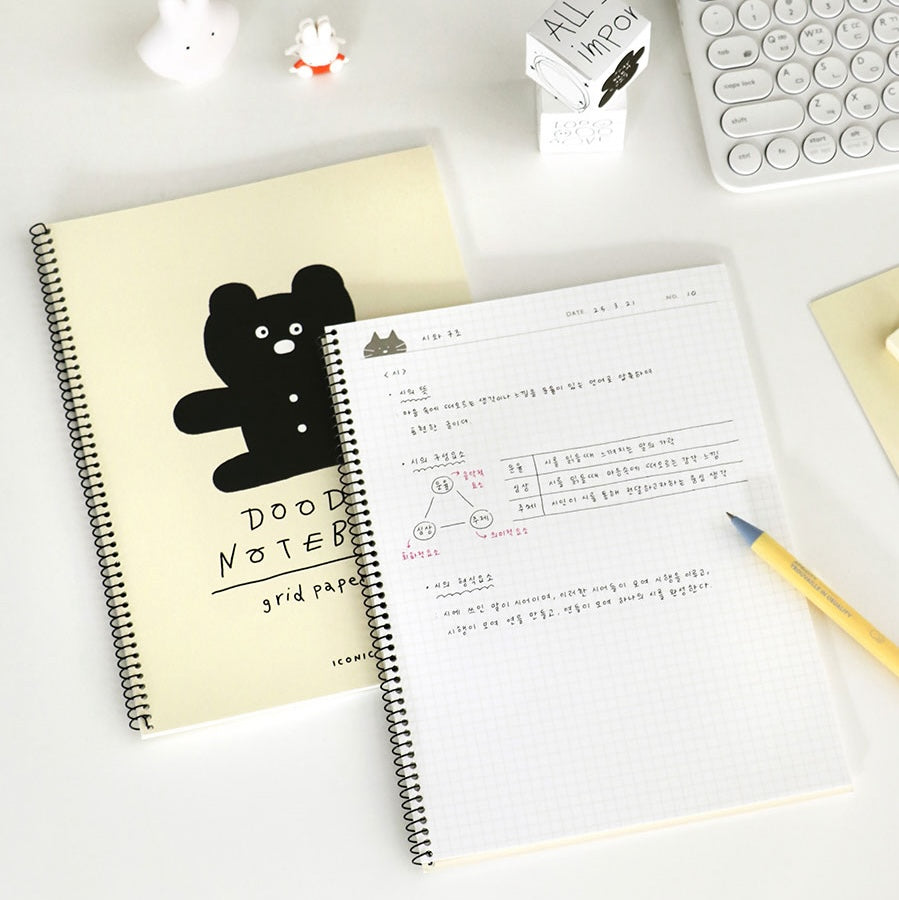 Iconic Doodle Grid Notebook (05-08)