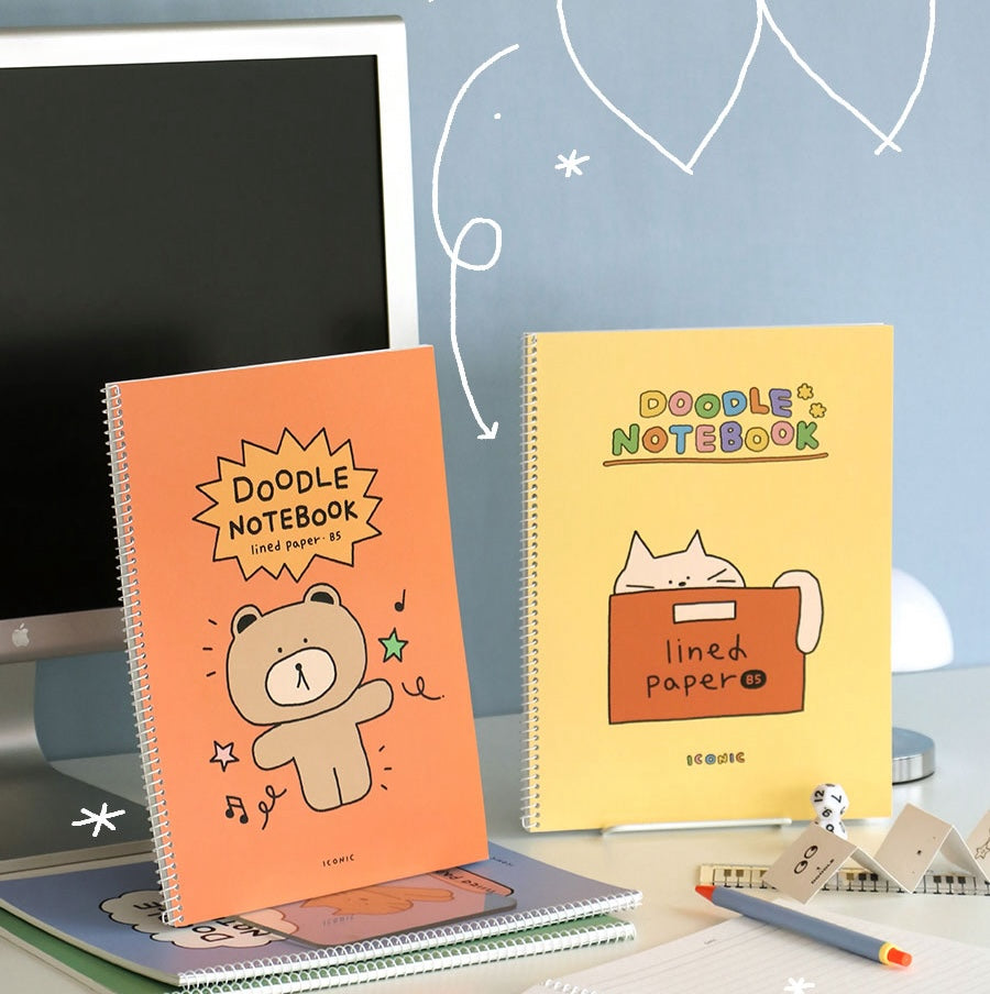 Iconic Doodle Line Notebook (01-04)
