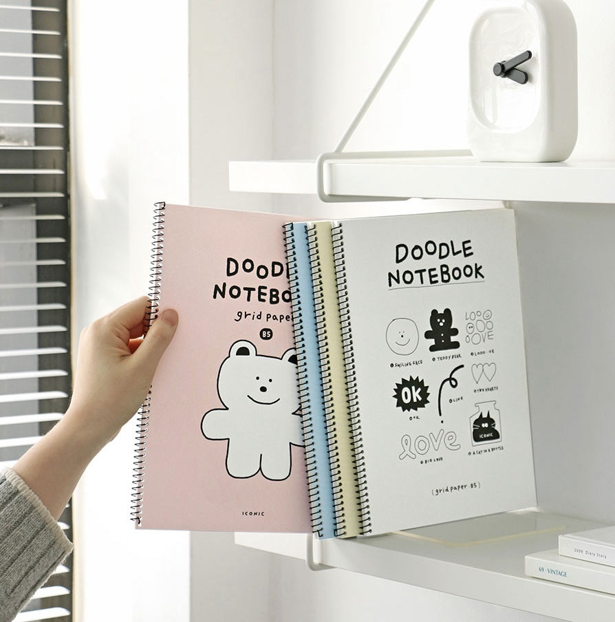 Iconic Doodle Grid Notebook (05-08)