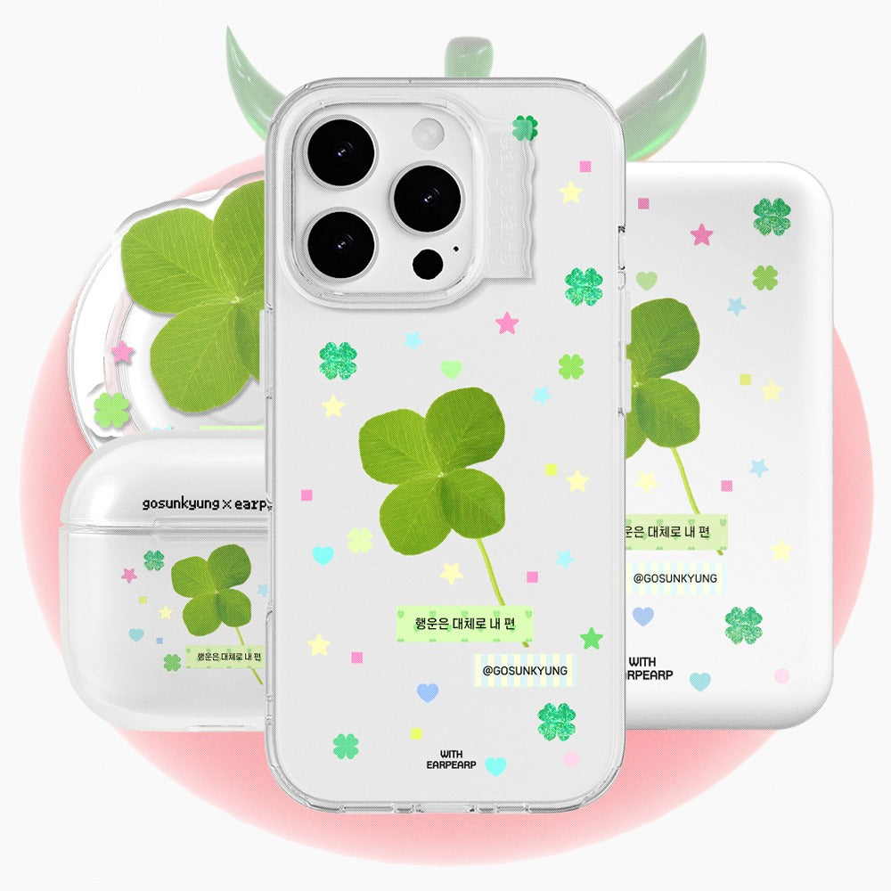 【SET】LUCKY-CLEAR (Wave Label Clear Case)+Acc (Tok/magsafe acc/airpods case)
