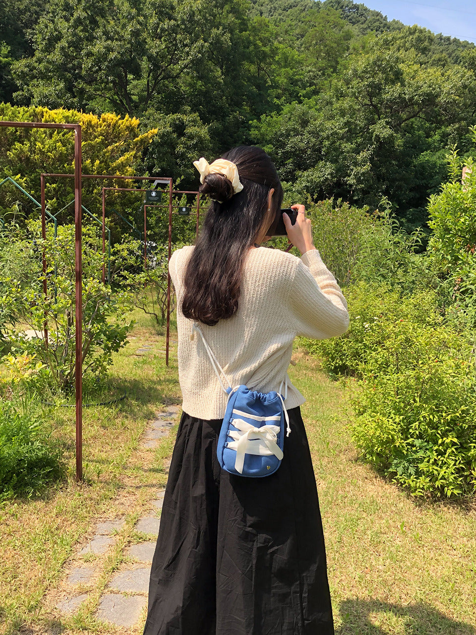 Ovuni Mini Sneaker Ribbon Bag (Nylon) - 3色
