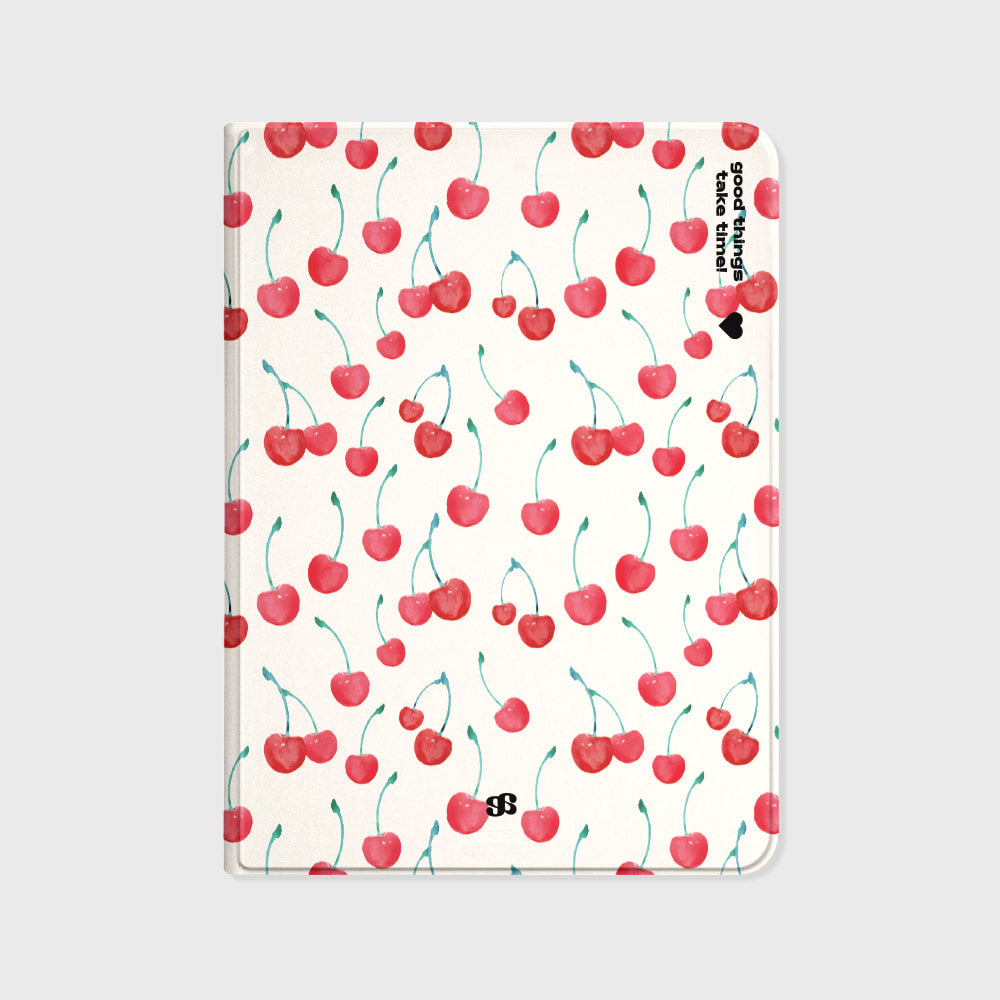 VINTAGE CHERRY IVORY IPAD COVER