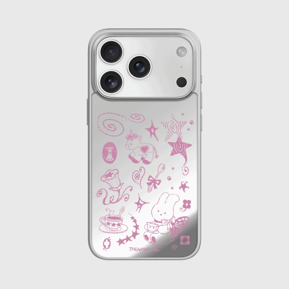 Windys Tea Time Doodle Phone Case (Mirror silver bumper case)