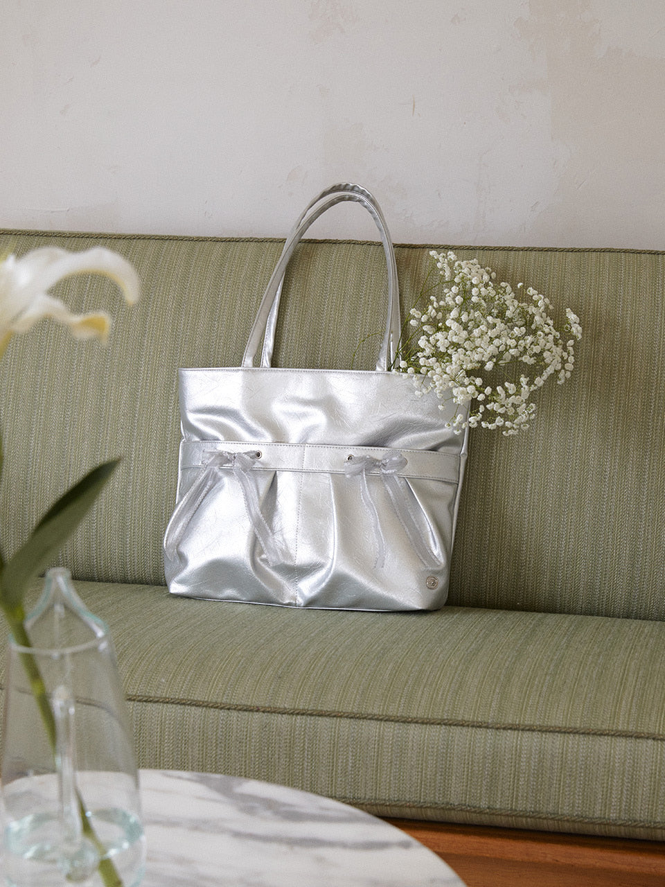 Ovuni Easy Ribbon Bag_Silver