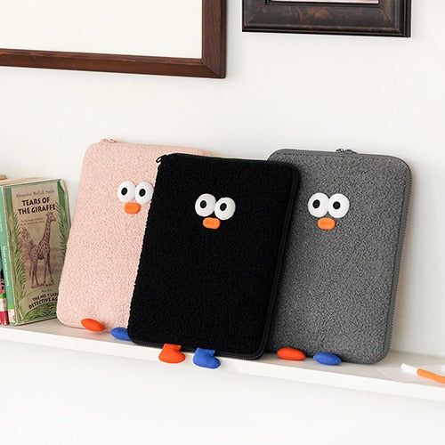 Romane Brunch Brother Pompom Boucle Ipad Pouch (3 Colors) (11 inch)